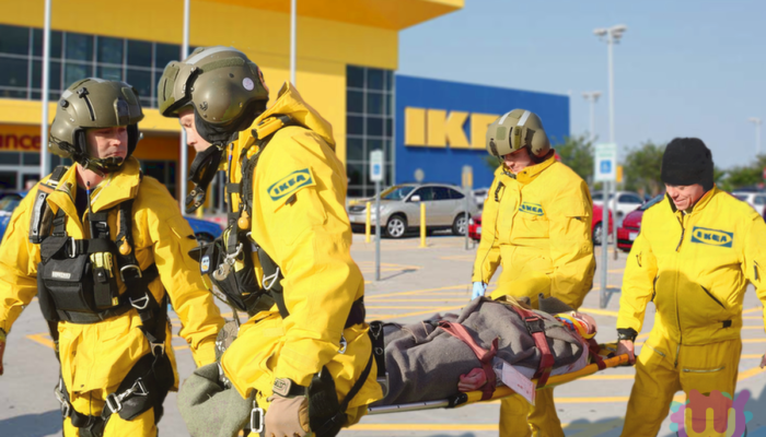 Lost in IKEA and rescued