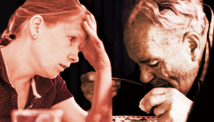 Help! Our landlord makes us watch him eat Bouneschlupp