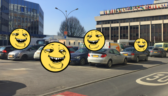 Luxembourg parking lot guys