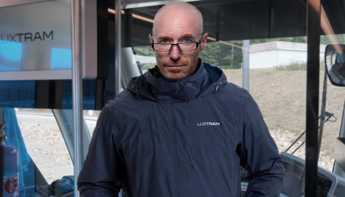 Luxembourg tram driver