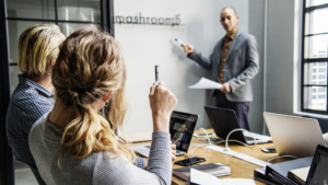 Meeting plunged into English due to single anglophone