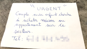 couple avec enfant cherche à acheter maison ou appartement sure ce secteur
