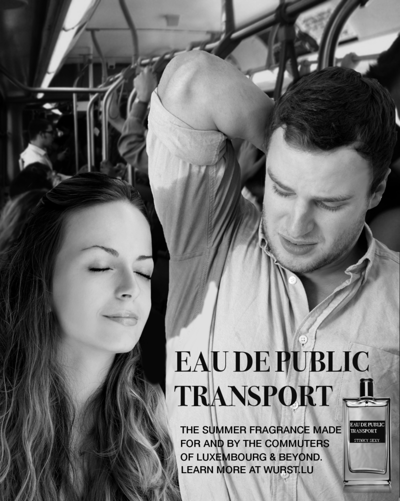 Introducing Eau de Public Transport, a new summer fragrance from Luxembourg