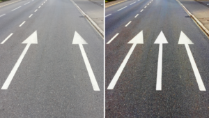 Route d'Arlon new lane