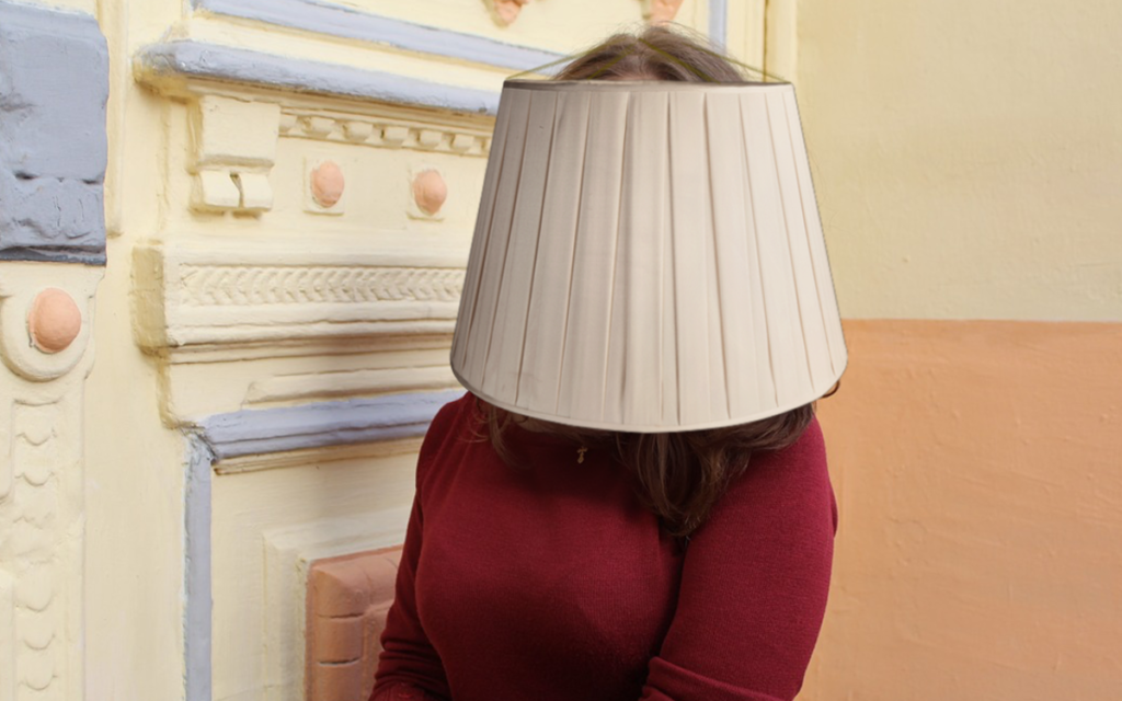 Hiding in a lamp shade