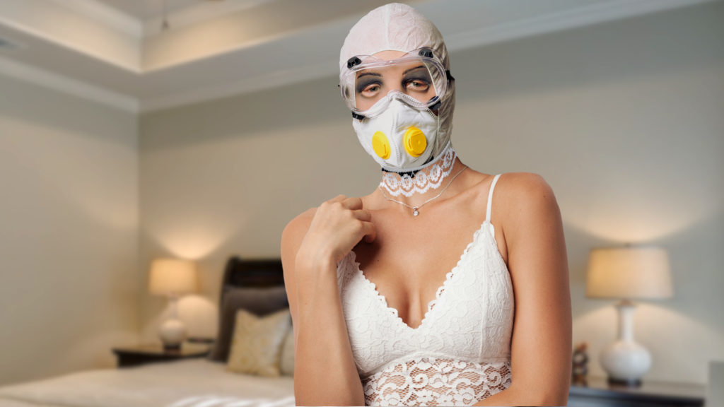 Coronavirus lingerie mask