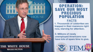 Celebrities starving for attention coronavirus