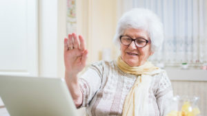 Grandma zoom no audio mic off