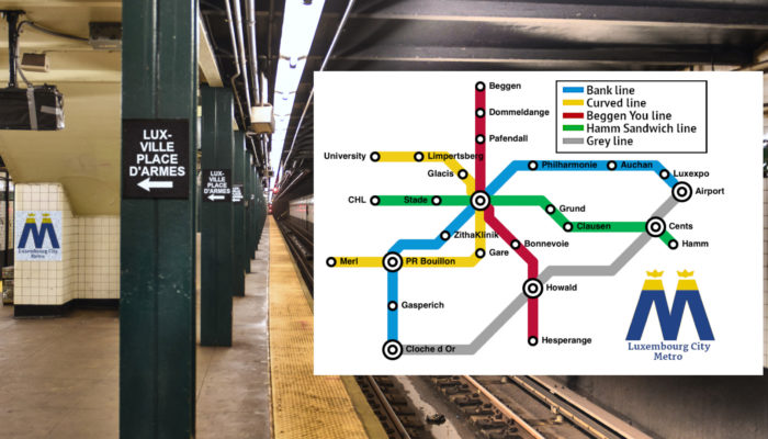 Luxembourg metro, underground subway