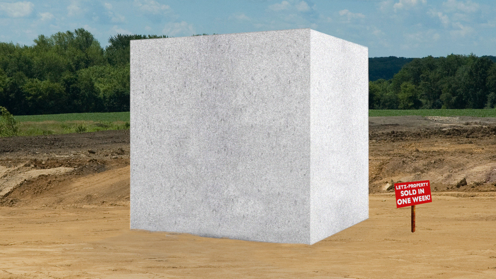 Luxembourg home a concrete cube