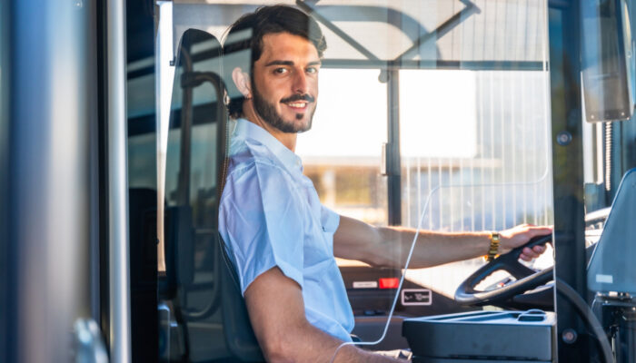 Bus driver in Luxembourg leaving early